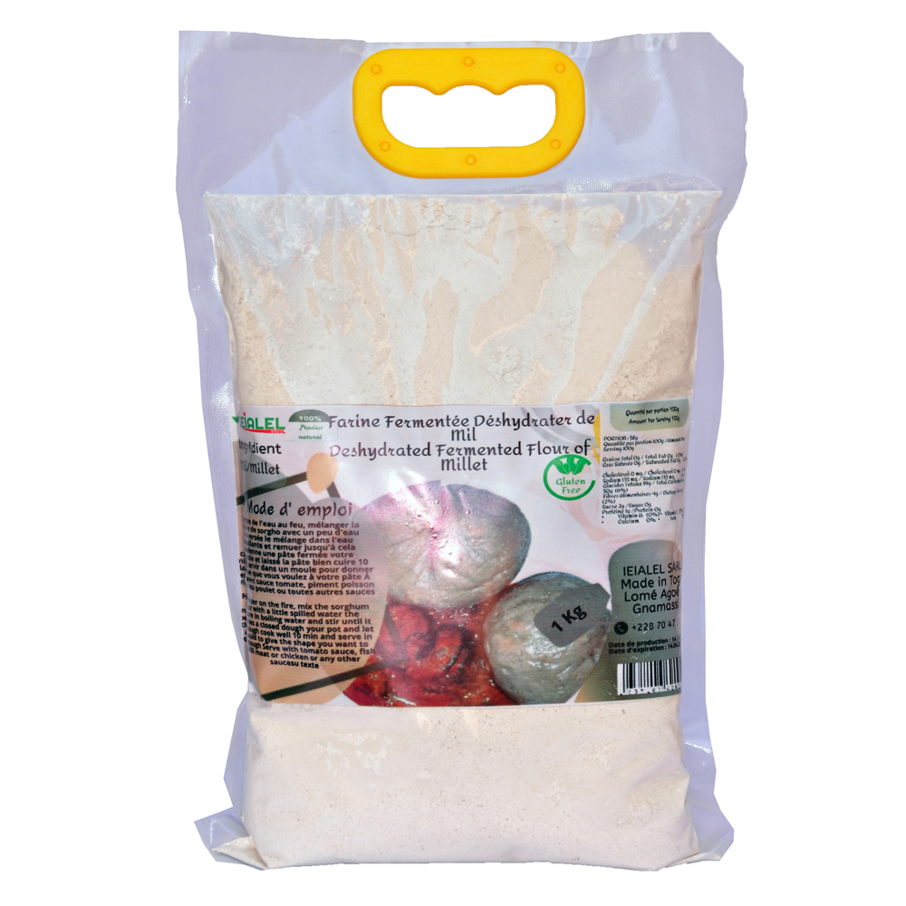 Farine fermentée et déshydratée de mil – deshydrated fermented flour of millet